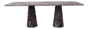 Red Rosso Marble Rectangle Dining Table by My Habitat Design