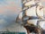 Late 20th Century Ambrose Original Oil Painting Tall Ship at Sea Maritime Nautical Ocean Seascape For Sale - Image 9 of 11