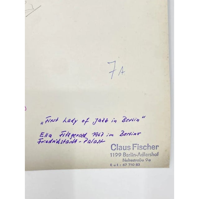 Claus P. Fischer, Ella Fitzgerald Live at the Friedrichstadtpalst in Berlin, 1967, Photograph For Sale - Image 10 of 13