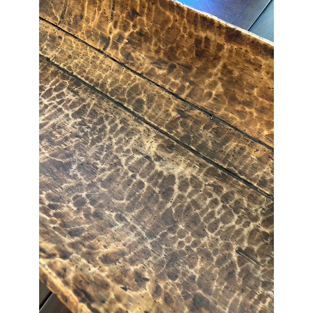 40-Inch Antique Mid-19th Century European Primitive Hand-Hewn Beech Wood Dough Bowl For Sale - Image 15 of 17