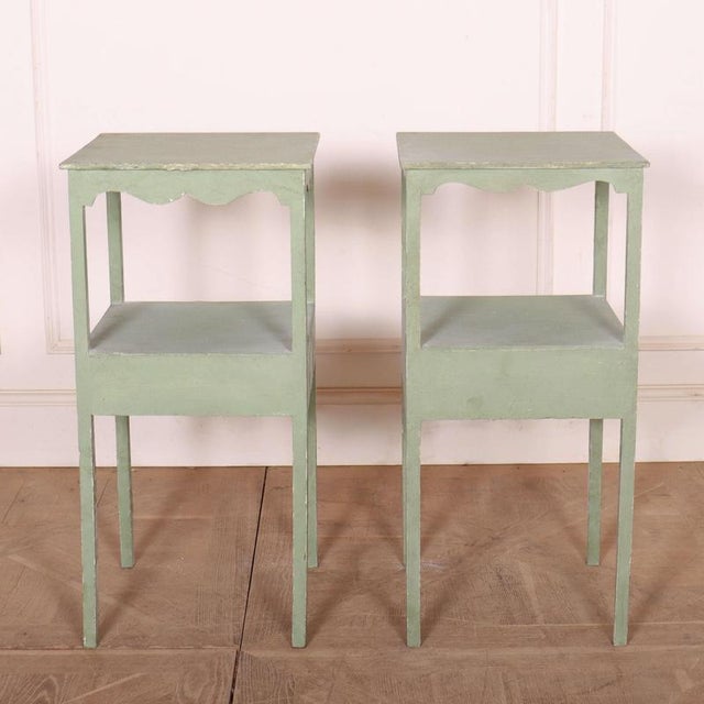 Wood Oak Bedside Tables, Set of 2 For Sale - Image 7 of 10