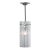 Bula Reeded Cylinder Pendant Chrome Shown with etched glass - available clear. Wattage: 60W