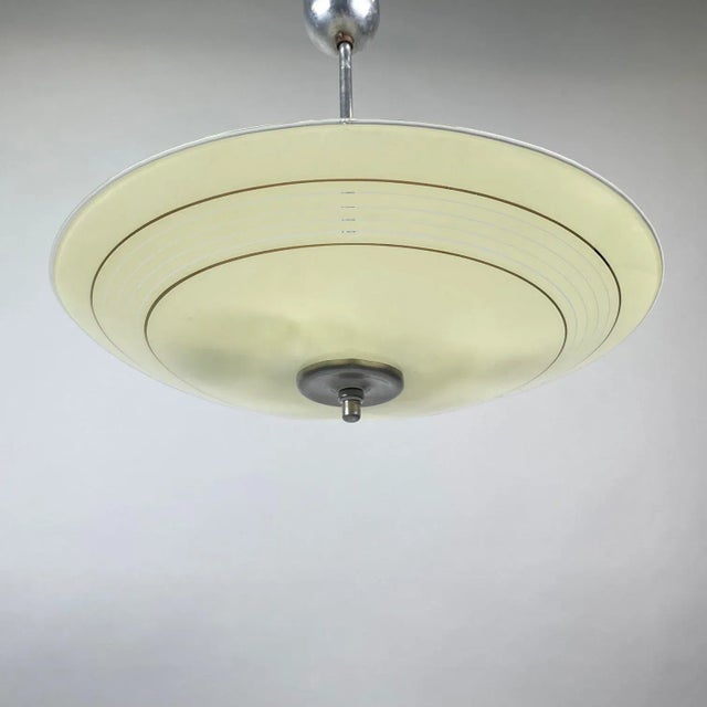 Vintage glass pendant made by napako in the former czechoslovakia in the 1960's. Bulbs: 3 x e27 or e26. This piece is...