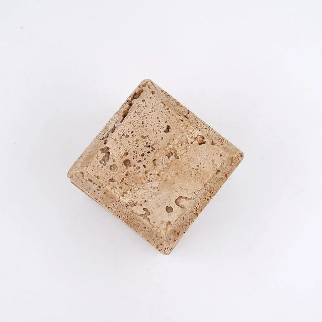 Italian Travertine Box attributed to Cerri Nestor, 1980s For Sale - Image 3 of 12