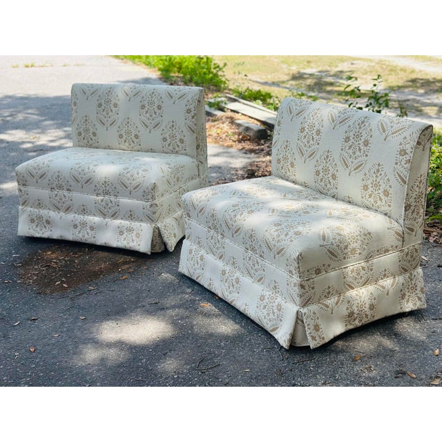 Textile Pair of Vintage Banquets, Recovered For Sale - Image 7 of 9