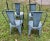 Xavier Pauchard (1880–1948. Tolix Model A chair Authentic French "Model A" Tolix Chairs in Original Gray/Blue Paint....