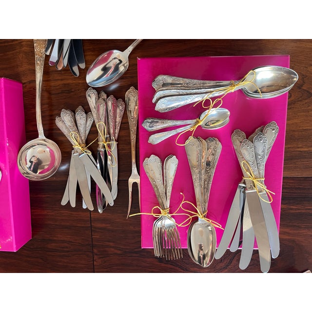 Metal Silver 800 Cutlery, 1890s, Set of 89 For Sale - Image 7 of 11