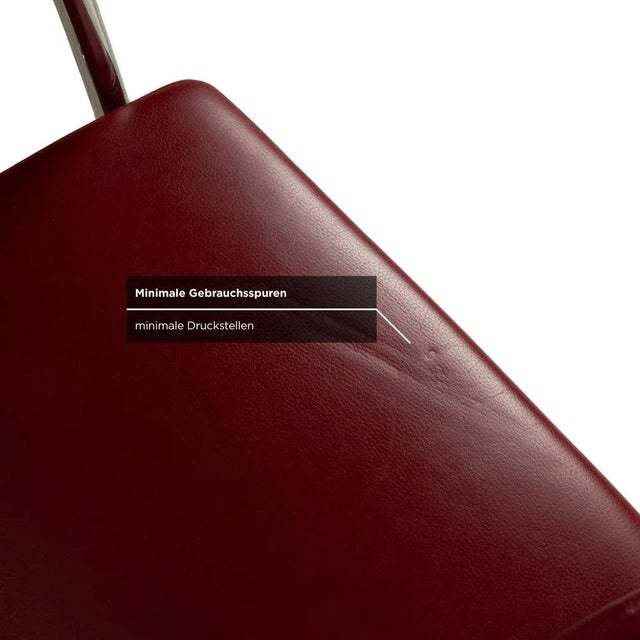 Red Jason Cantilever Chairs in Red Leather from Walter Knoll / Wilhelm Knoll, Set of 8 For Sale - Image 8 of 15