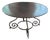 Round Hammered Tin Table For Sale