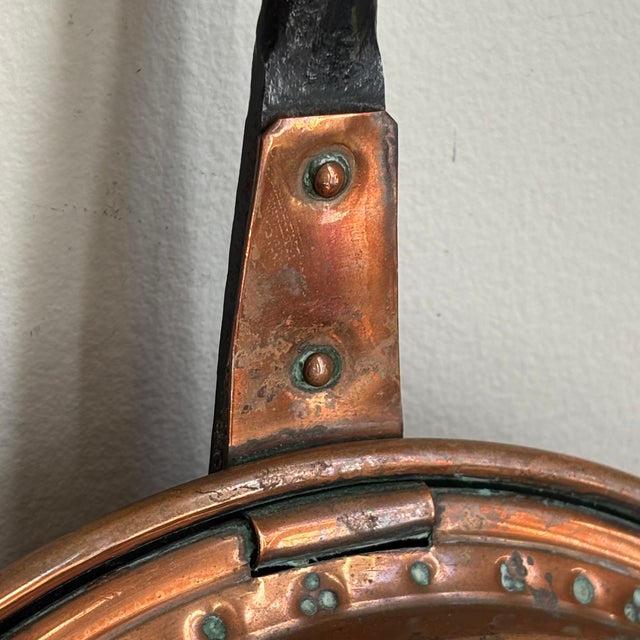 Wood Mid-20th Century French Copper Bassinoire Bed Warmer, Normandy For Sale - Image 7 of 18