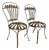 Cast Steel Chairs by Francois Carre, Paris, France, 19th Century, Set of 2 For Sale