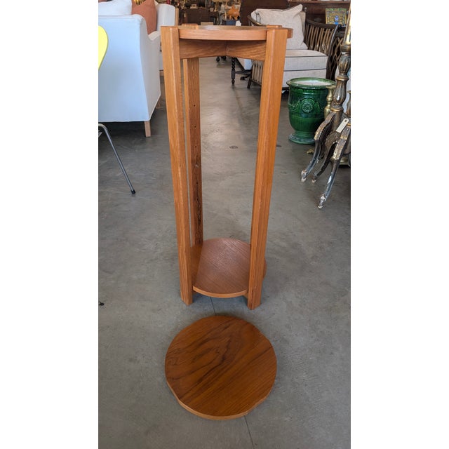 Vintage-Style 3-Tier Mid-Century Modern Plant Stand For Sale - Image 9 of 14