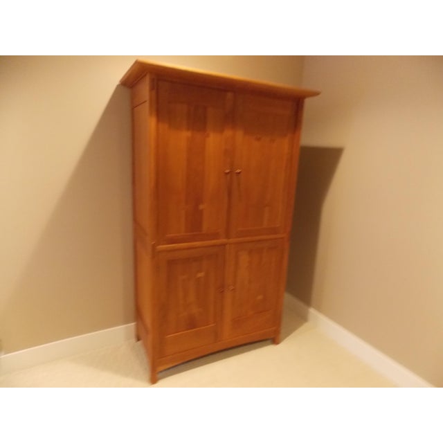 Stickley Mission Entertainment Center With Tv Pullout and Upper Pocket