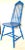 Spindle Back Blue Chair For Sale - Image 4 of 4