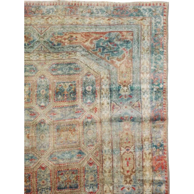Galerie Shabab Collection Early 20th Century Handmade Turkish Herekeh Accent Rug For Sale - Image 4 of 11