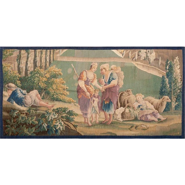 Mid-18th Century French Tapestry ( 3'4" x 6'6" - 102 x 198 ) Tapestry Technically, any neff patered fabric in which the...
