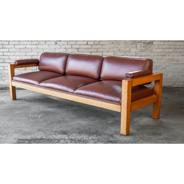 1970s Vintage Oak Sofa Attributed to Warren Platner for CI Designs For Sale - Image 5 of 17