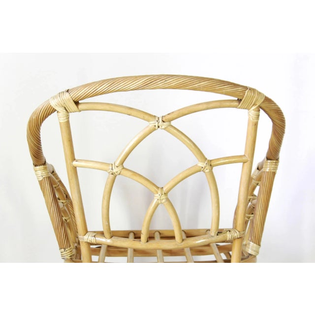 Bamboo Armchair, 1970s For Sale - Image 10 of 11