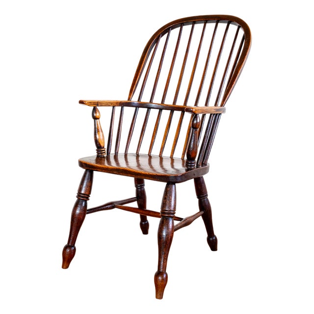 Antique Windsor Armchair, 1840s For Sale