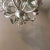 Metal Mid Century Italian Tole Flower and Leaves Chandelier For Sale - Image 7 of 15