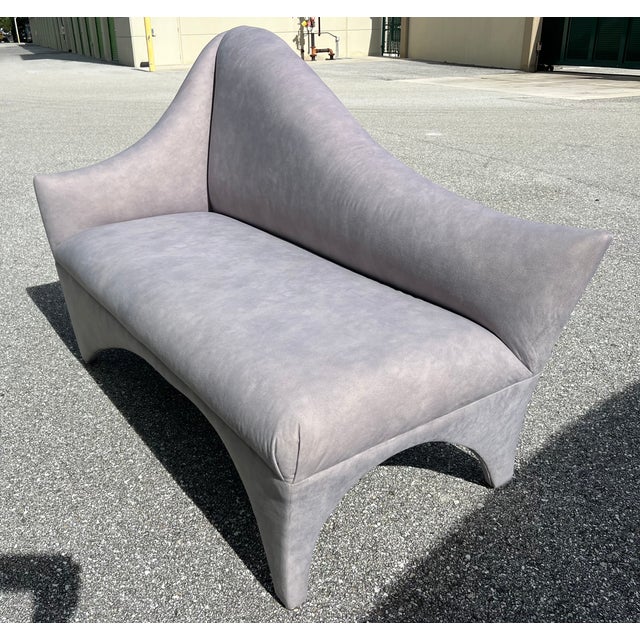 Postmodern Vladimir Kagan for Directional a-Symmetric Settee/Lounger For Sale - Image 3 of 11