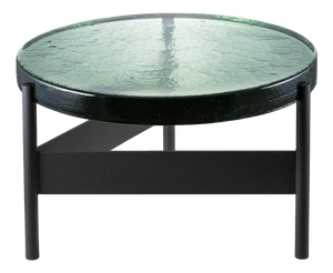 Large Alwa Two 5601GRB Side Table with Green Top and Black Base by Sebastian Herkner for Pulpo