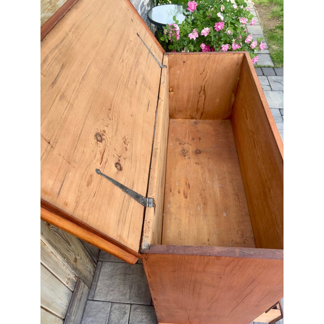 19th Century Cherry Dovetailed Blanket Chest For Sale - Image 4 of 6