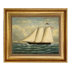 Oil Painting Print on Canvas, America, Framed
