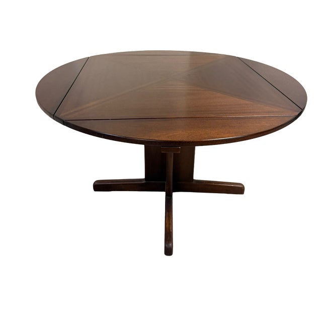 Mid-Century Danish Square-to-Round Convertible Dining Table, 1980s For Sale