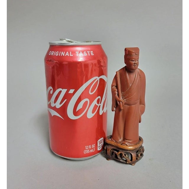 Figurative Early 20th-Century Chinese Scholar Figure, Marked “China” For Sale - Image 3 of 8