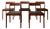 Danish Modern Teak Dining Chairs by Johannes Nørgaard, 1960s, Set of 5 For Sale
