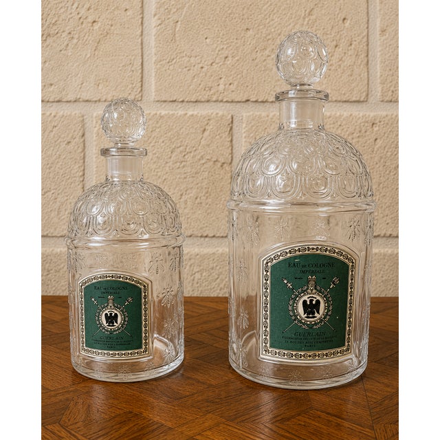 Eau de Cologne Impériale Bottles from Guerlain, 1950s, Set of 2 For Sale - Image 3 of 3