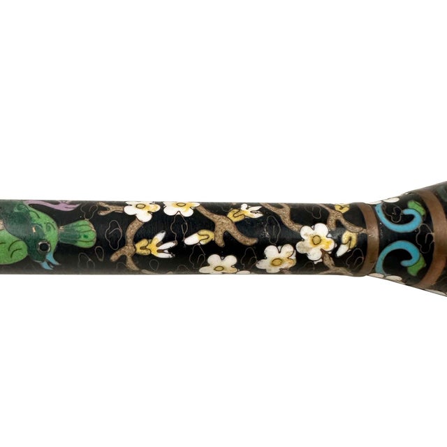 Metal Early 20th-Century Chinese Cloisonne Calligraphy Brush For Sale - Image 7 of 10