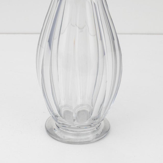 20th Century Art Deco French Silver & Baccarat Crystal Decanter, 1920s For Sale - Image 4 of 13