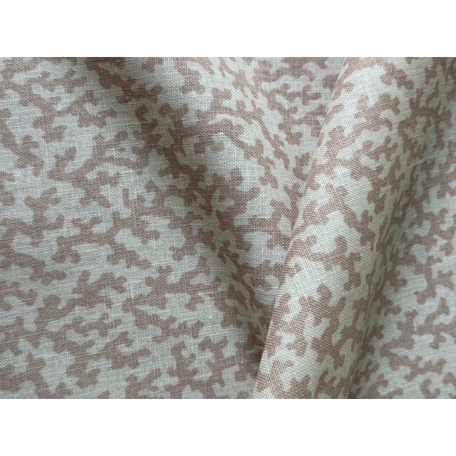 Schumacher Schumacher X Veere Grenney Folly Fabric Linen 3 1/2 Yards in Temple Pink For Sale - Image 4 of 7