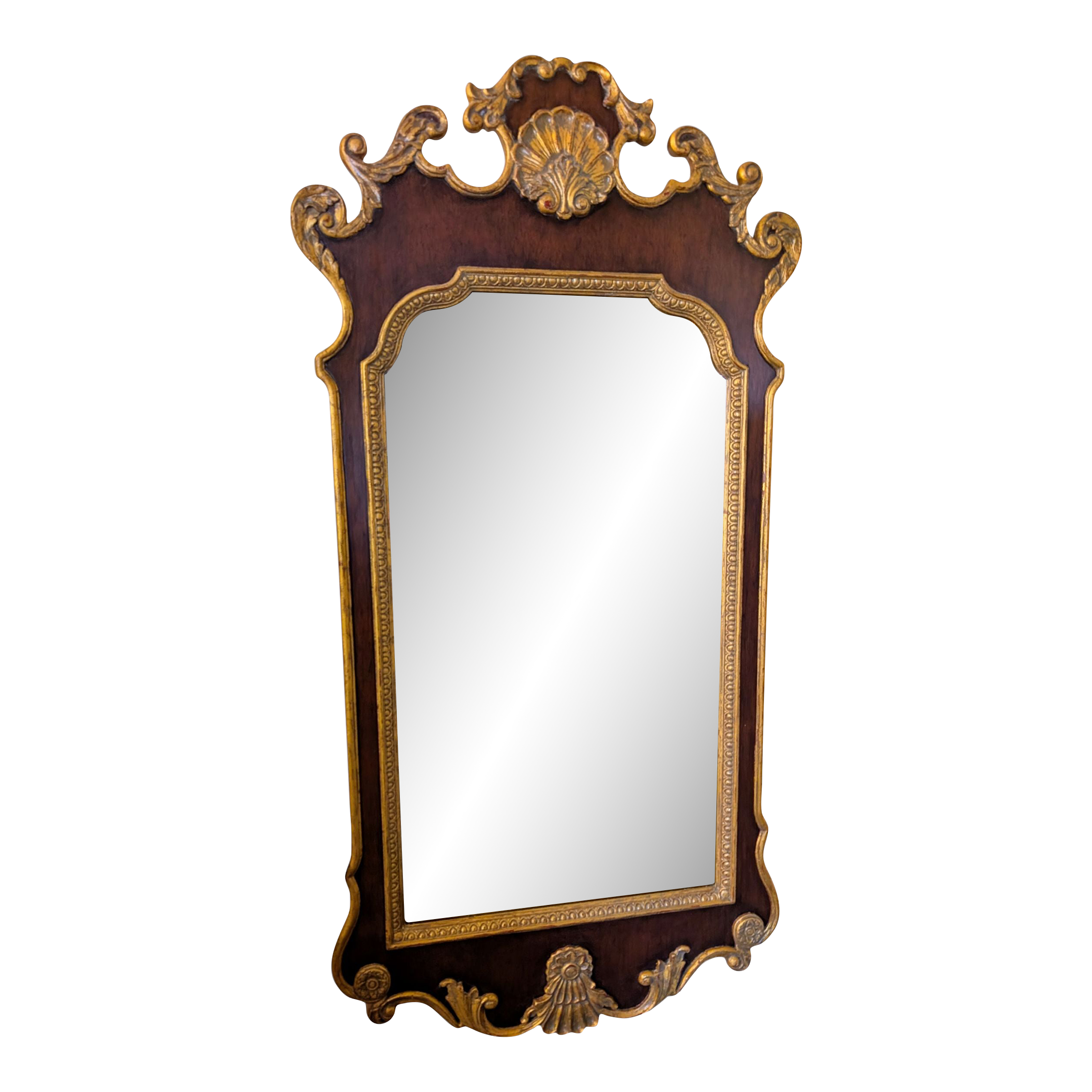 Vintage Ethan Allen Gilt Tipped Regency Mirror | Chairish