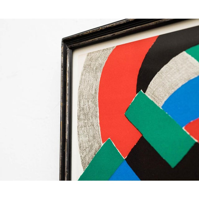Sonia Delaunay, Composition, Lithograph, 1970s For Sale - Image 3 of 9