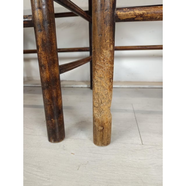 Rustic Straw Chairs, Set of 4 For Sale - Image 6 of 18