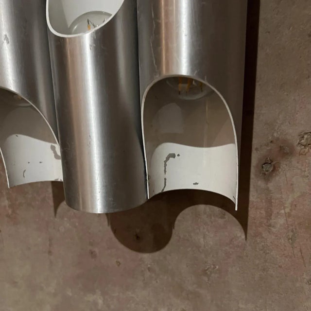 AMBIANIC presents Modern Fuga metal wall sconce designed by Maija Liisa Komulainen Finland for RAAK Amsterdam 1960s...