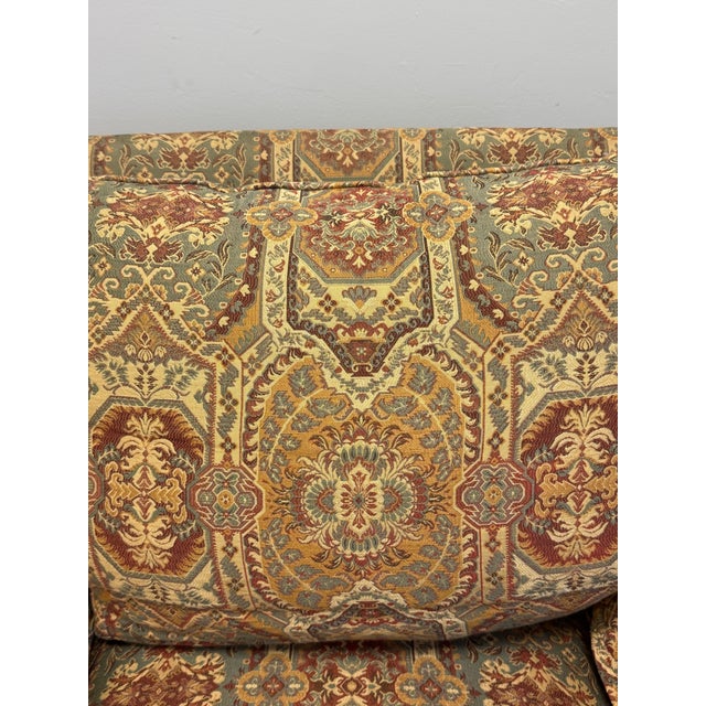 1990s Vintage Jessica Charles Upholstered Swivel Chairs - A Pair For Sale - Image 5 of 12
