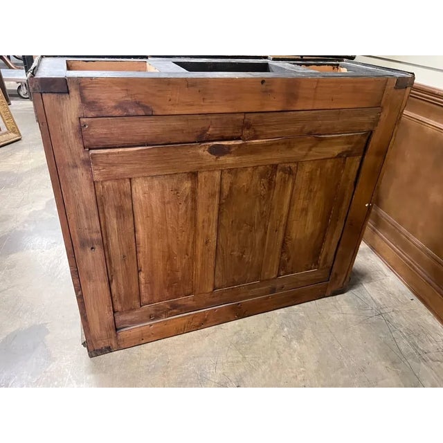 Early 20th Century Art Decor Style Satinwood Parquetry Inlaid Marble Top Buffet Cabinet For Sale - Image 12 of 12