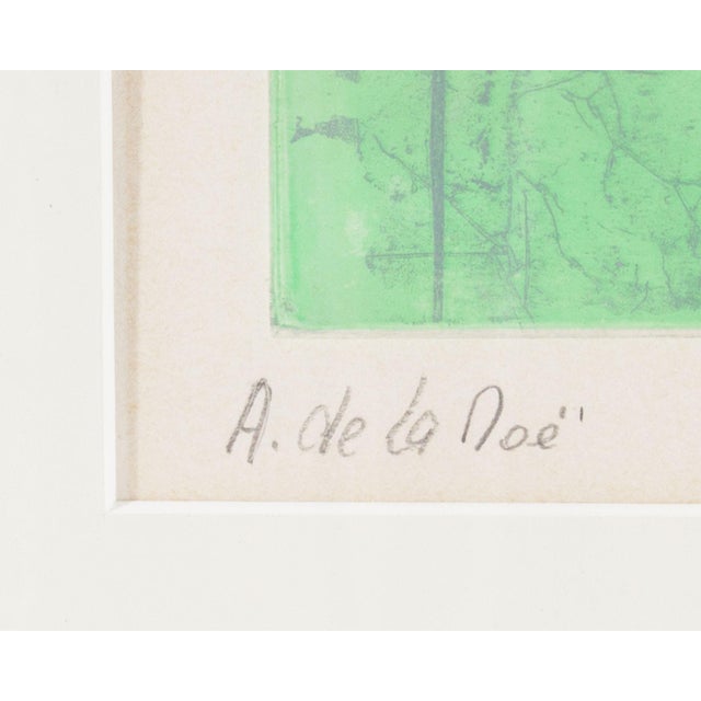 “French Door” Aquatint by Adeine De La Noe For Sale In Indianapolis - Image 6 of 7