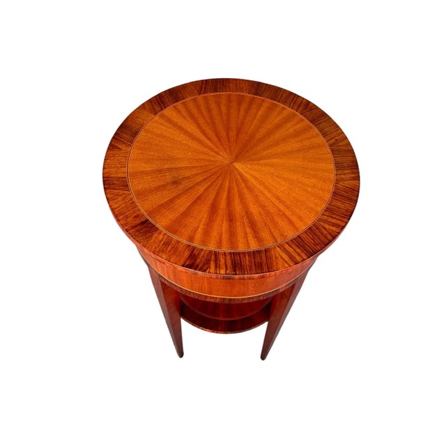 1940s French Empire Style Lidded Side Table, 1940s For Sale - Image 5 of 6