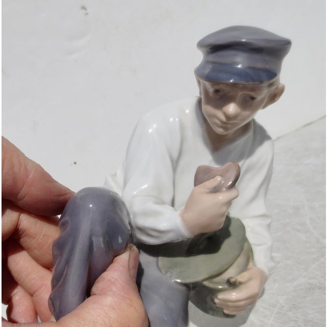 Royal Copenhagen Porcelain Sheppard Dated 1956 For Sale - Image 9 of 10