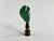 Verdigris & Bronze Boho Feather Lamp Finial For Sale - Image 4 of 5