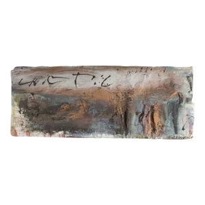 1991 “Sand Symphony Vii” Mixed Media Painting by Juliet Holland