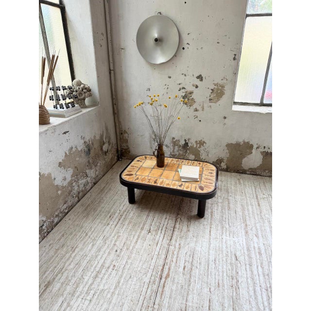 Capron Herbarium Oval Coffee Table by Roger Capron, 1970s For Sale - Image 3 of 18