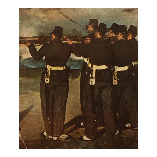 1949 After Edouard Manet "The Execution of Emperor Maximilian" First Edition Parisian Print For Sale