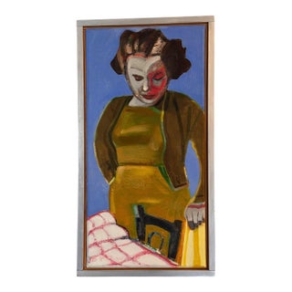Woman at Café XLII by James Brewer For Sale