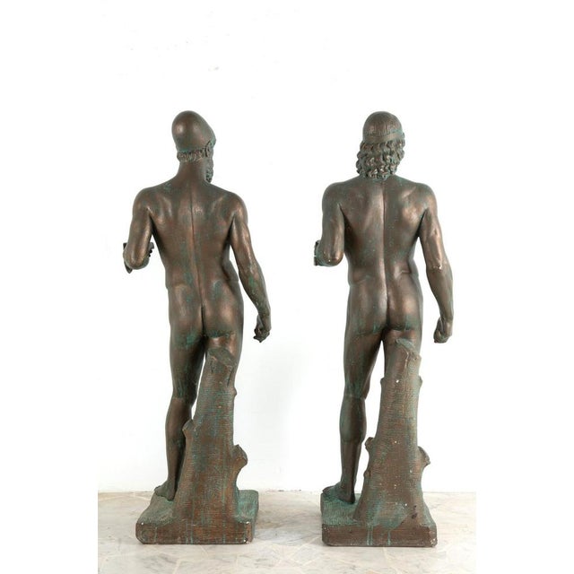 Early 20th Century Bronze Nude Riaces, Set of 2 For Sale - Image 5 of 7